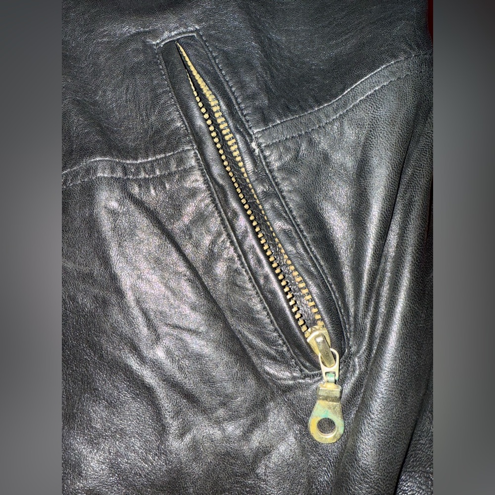 Andrew Marc Men’s Leather Jacket Sz L - Picture 3 of 9